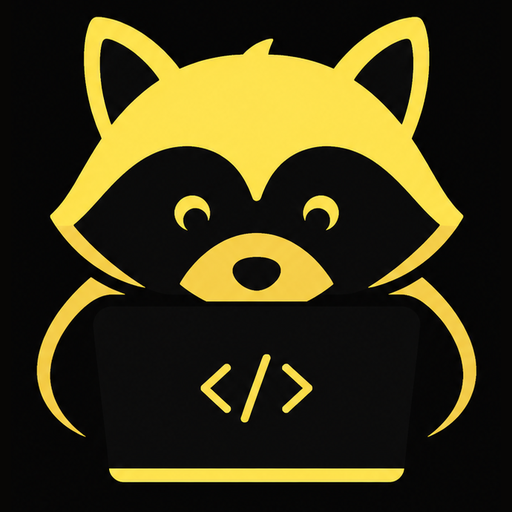 Mapache de RacconDev programando